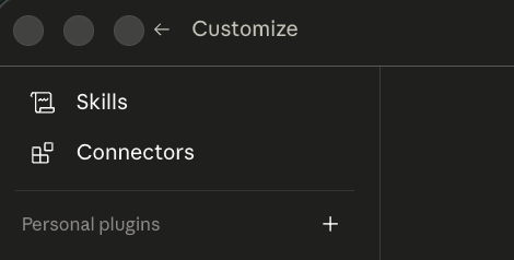 Customize → Connectors